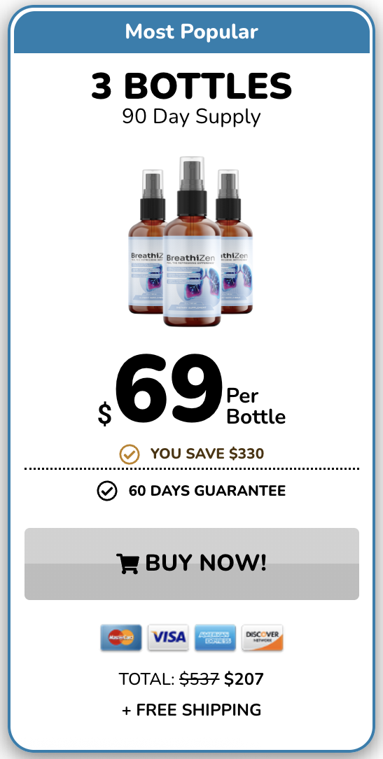 Breathizen Buy Three Bottles