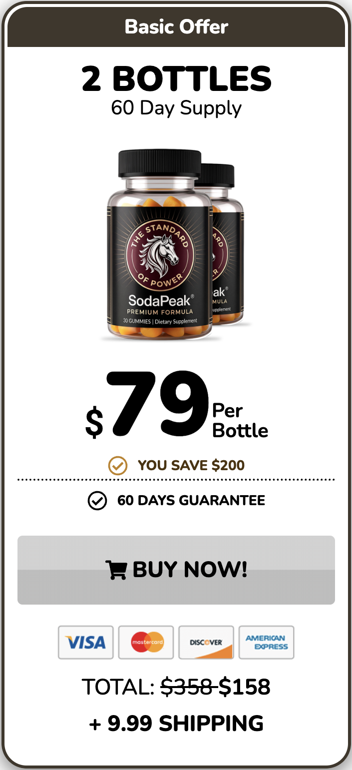SodaPeak one bottle package